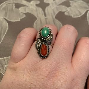 Vintage signed Native American ring